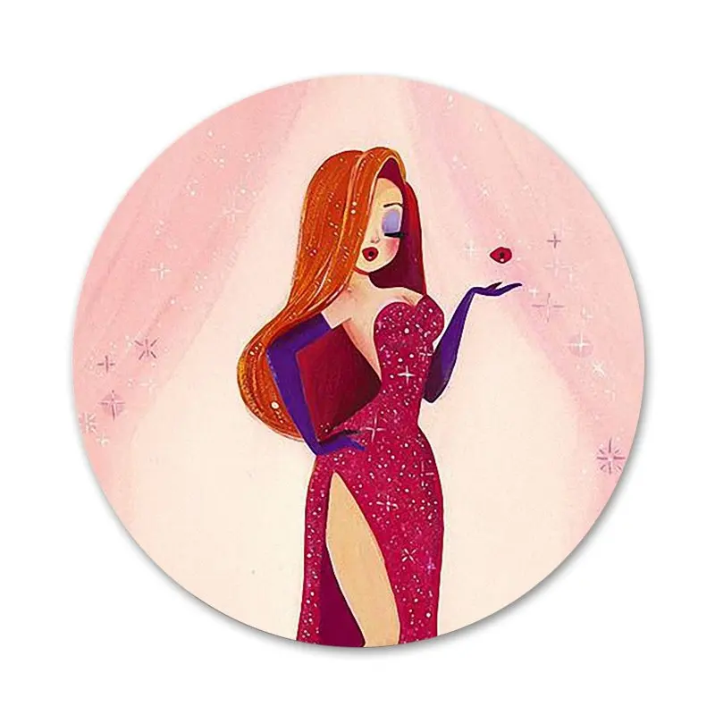 Модная брошь в виде кролика Джессики булавка Значки для косплея аксессуары