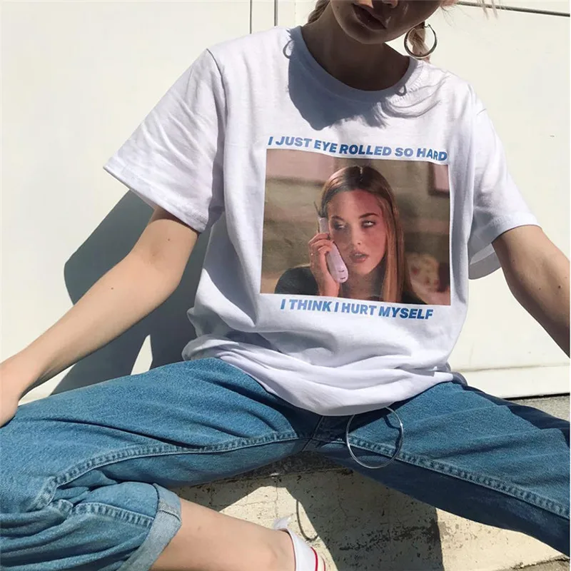 New cross-border models in the spring of 2019 popular explosive printing leisure Street to take a wide range loose T-shirts |