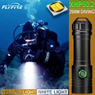 200 м xhp50.2 светильник-желтый светильник, фонарик для дайвинга, светильник водная лампа, светодиодный фонарь XHP50 l2, Перезаряжаемый 18650 26650 водонепроницаемый