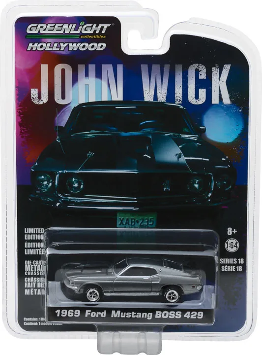 GreenLight 1:64 1969 Ford Mustang BOSS 429 модель автомобиля из сплава металлические игрушки для