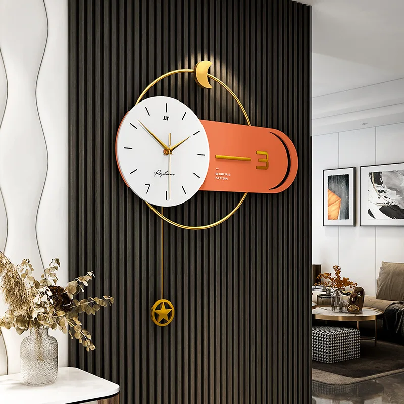 

Modern minimalist creative wall clock creative living room home decoration clock fashion light luxury wall wall clock