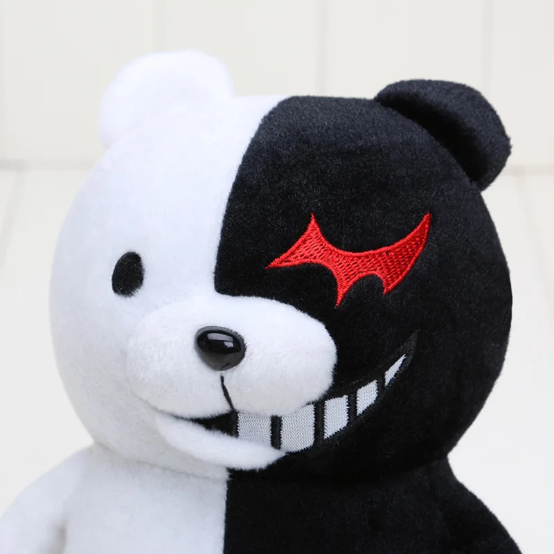 

2pcs/set Dangan Ronpa Super Danganronpa 2 Monokuma Black & White Bear Plush Toy Soft Stuffed Animal Dolls Birthday Gift for Chil