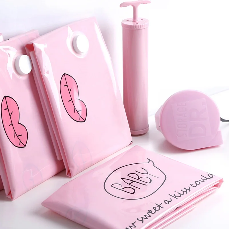 Высокое качество вакуумные компрессионные сумки и ручной насос набор Одеяло