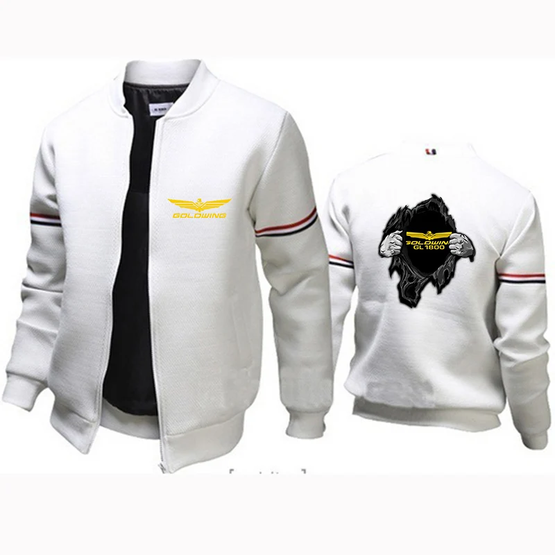 Куртка мужская с круглым вырезом и принтом в стиле хип хоп|Мужские толстовки