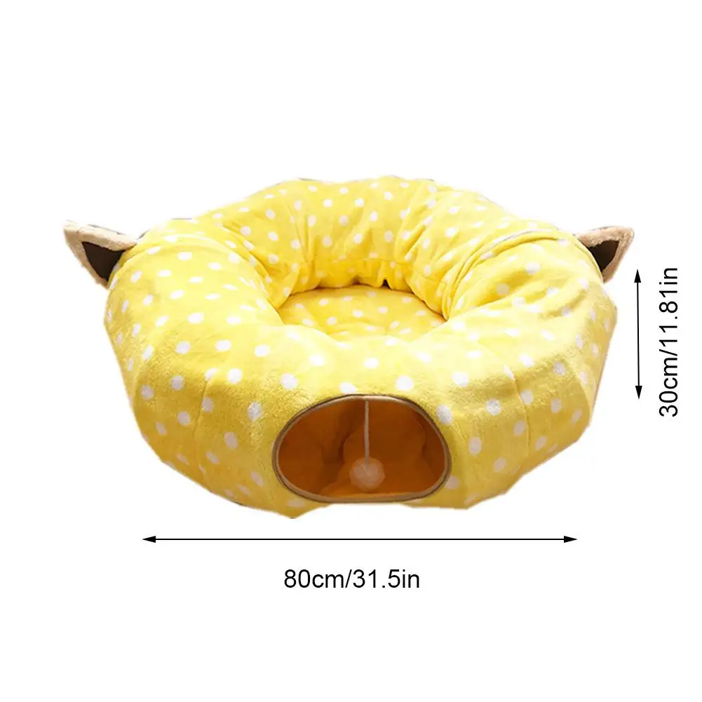 

Funny Pet Cat Tunnel Toys Channel Rolling Nest Tubes Collapsible Crinkle Kitten Toys Puppy Ferrets Rabbit Play Dog Tunnel