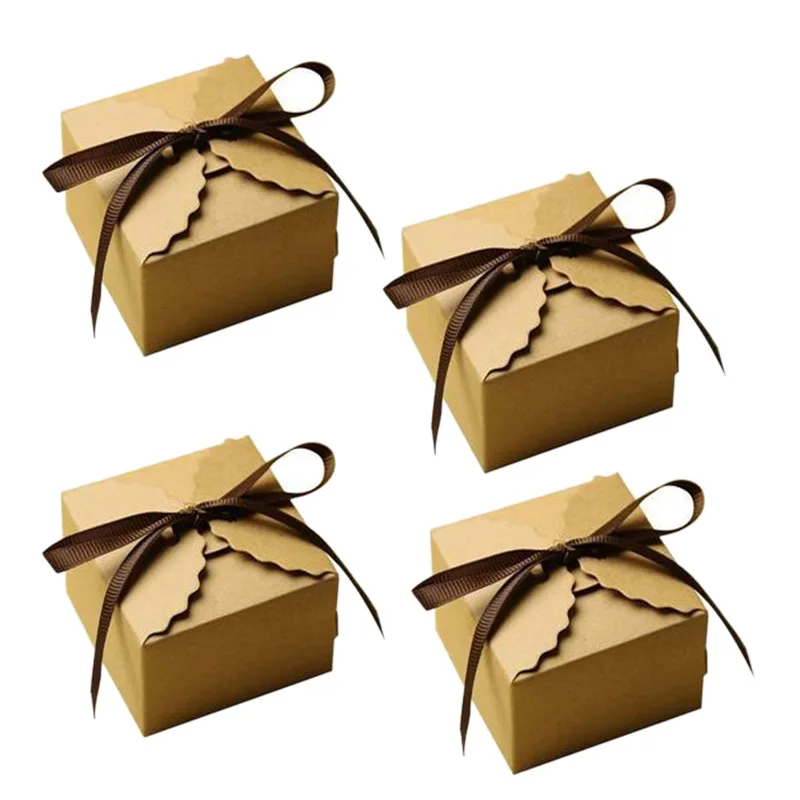 10 шт. винтажная ретро коробка из крафт бумаги Подарочная сделай сам для свадебных