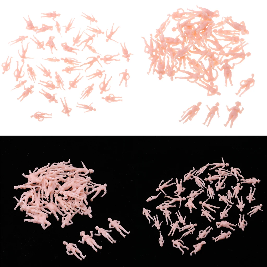 2 комплекта масштаб 1/87 мини пластиковые люди модель поезда для пляжа | Игрушки и