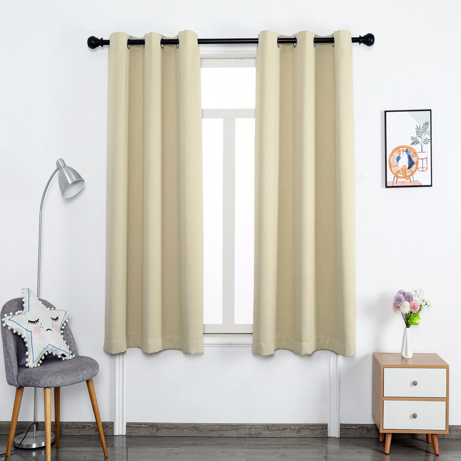 

Modern Blackout Curtains Window For Living Room Bedroom Curtain