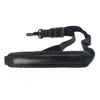 adjustable sax saxophone nylon neck strap harness belt with spring hook black