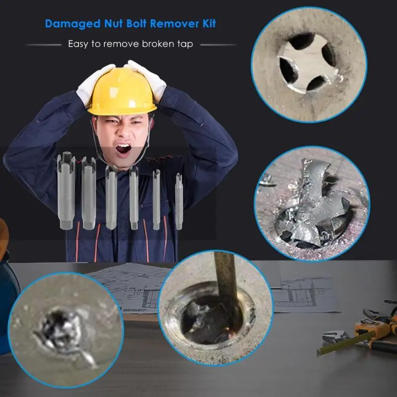 6 шт./компл. сплав Сталь поврежденные краны головы удалить домашний инструмент