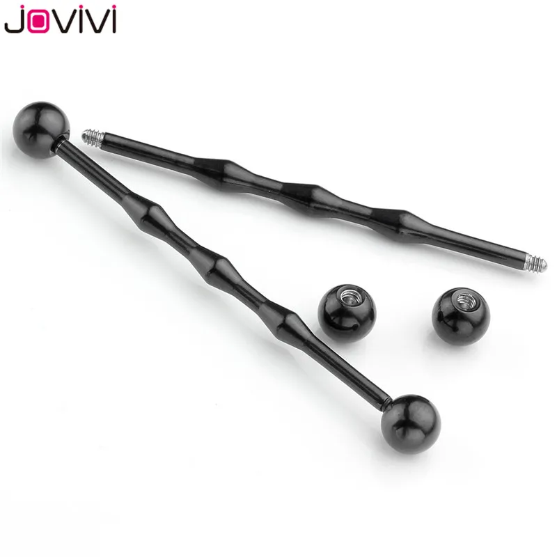 JOVIVI промышленные длинные ушные кости из нержавеющей стали штанга для пирсинга