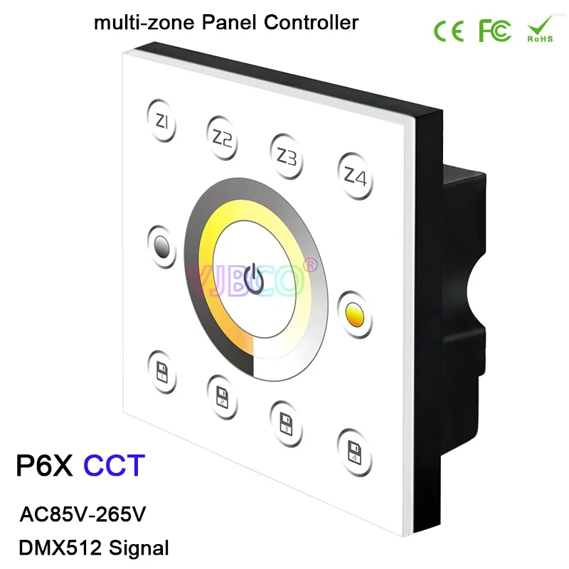 AC85V 265V Bincolor 2 4G DMX512 Dim/CCT/RGB/RGBW Сенсорная панель P5X/P6X/P7X/P8XR4 CC 2.4G/R4 2.4G беспроводной