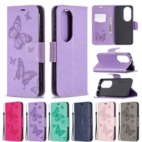 butterfly flip case for huawei p50 p40 lite e p30 mate 30 20 pro psmart 2021 y5p y6p y7a y7p flip leather wallet embossing cover