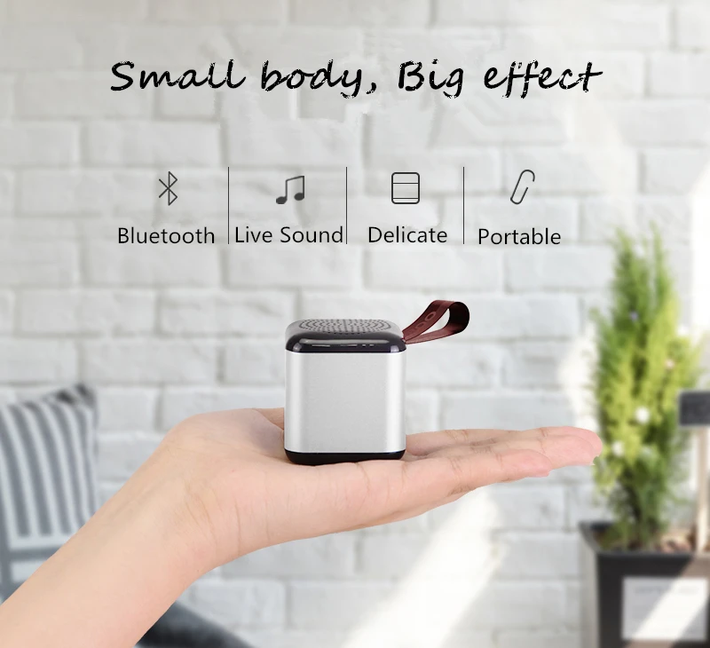 Laiyiqi hot sale Metal Texture Bluetooth Speaker Portable hook handle Radio FM sound box active subwoofer car parlante caixa som |