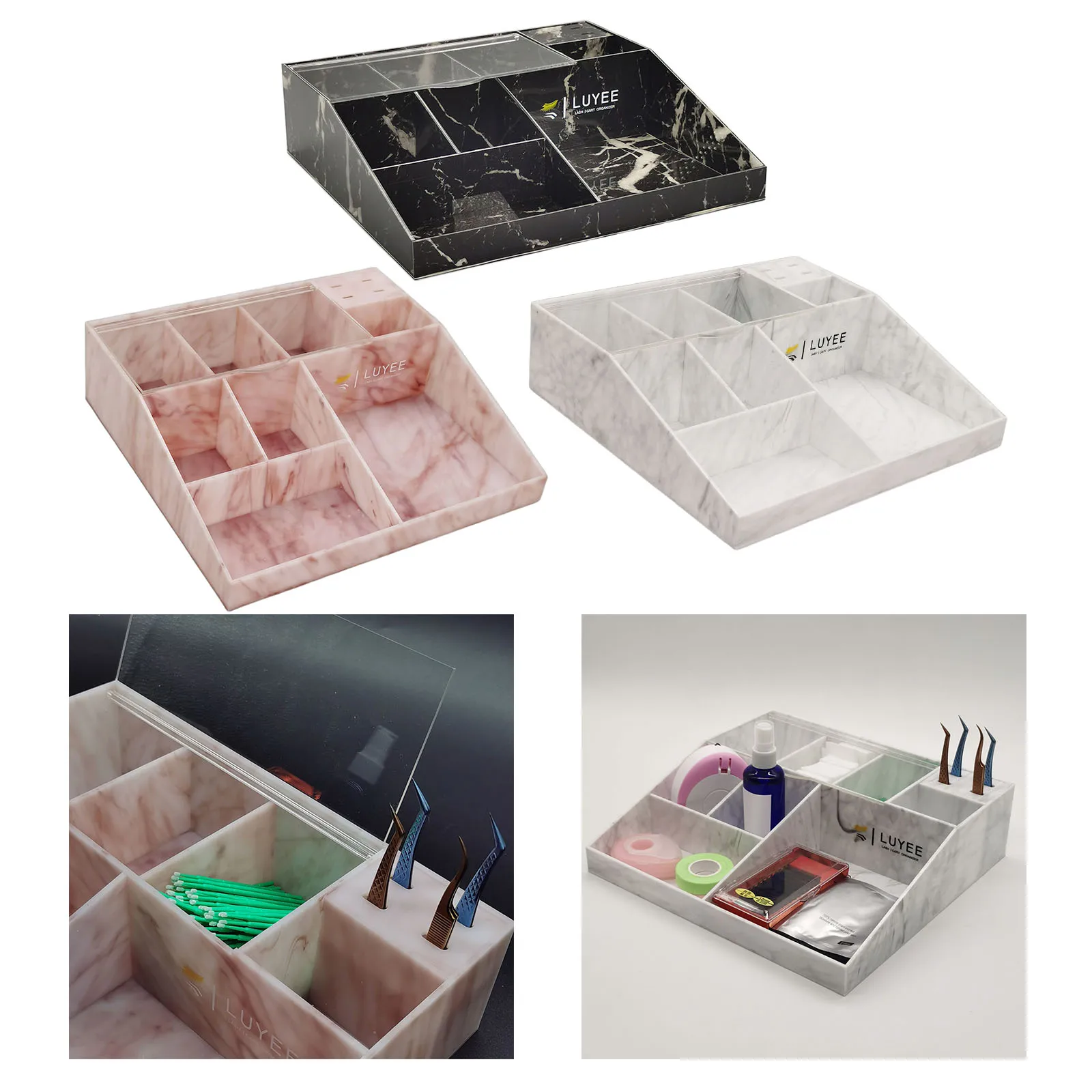 

Dustproof Eyelash Grafting Tool Display Stand Rack Storage Case Fashionable