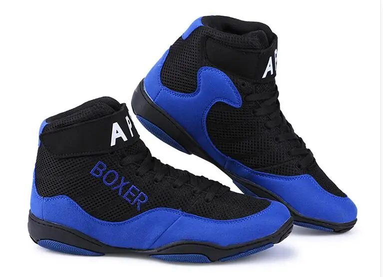 Боксерские Мужские боксерские ботинки мягкие дышащие обувные сапоги для