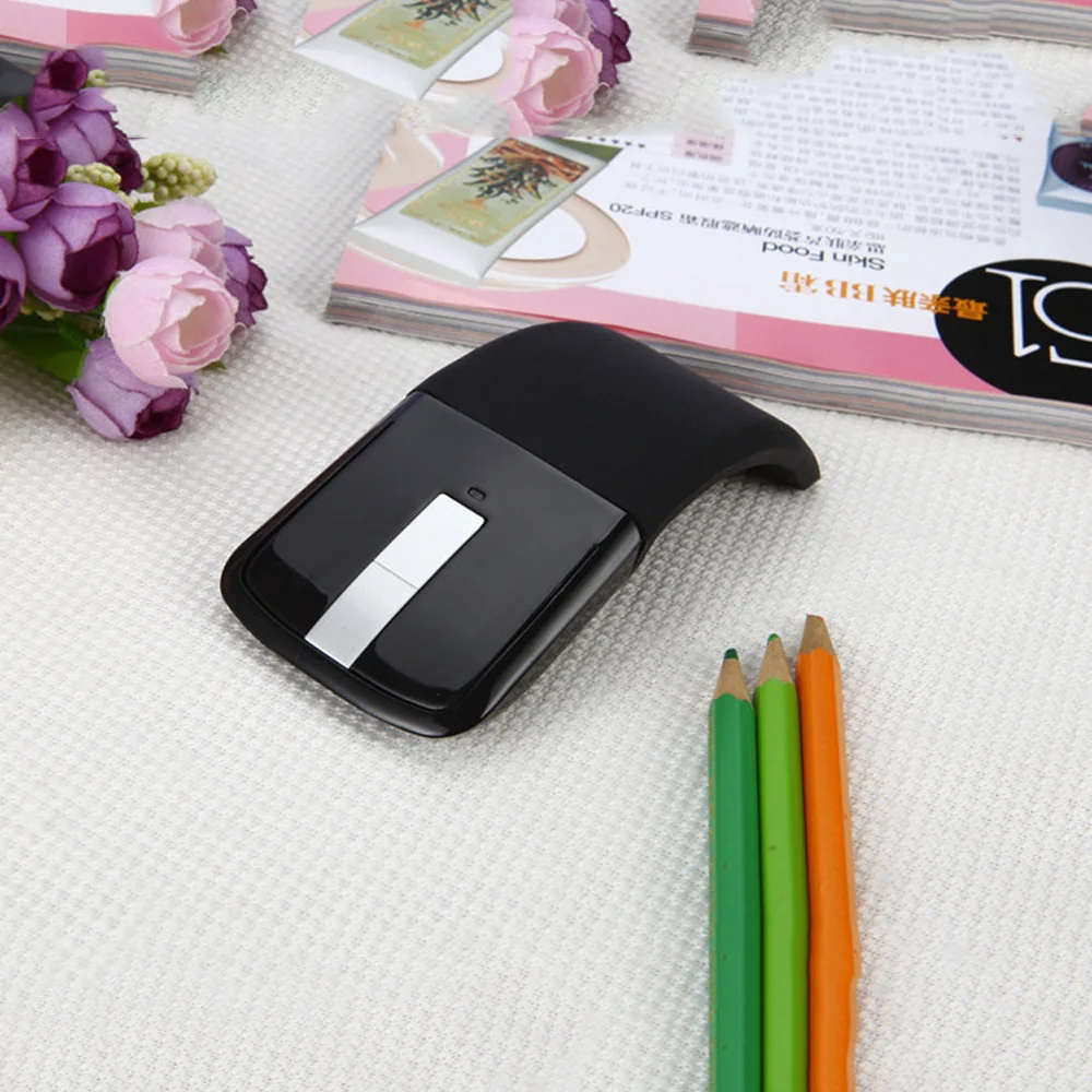 

Bluetooth Wireless Mouse Arc Touch Ultra Foldable Thin Creative Mause Optical Computer Mice For Microsoft Pro Surface Laptop