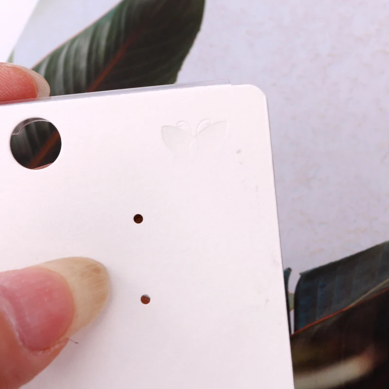 100 шт./лот 7*7 см картонная бумажная упаковка серьги-гвоздики висячая упаковочная