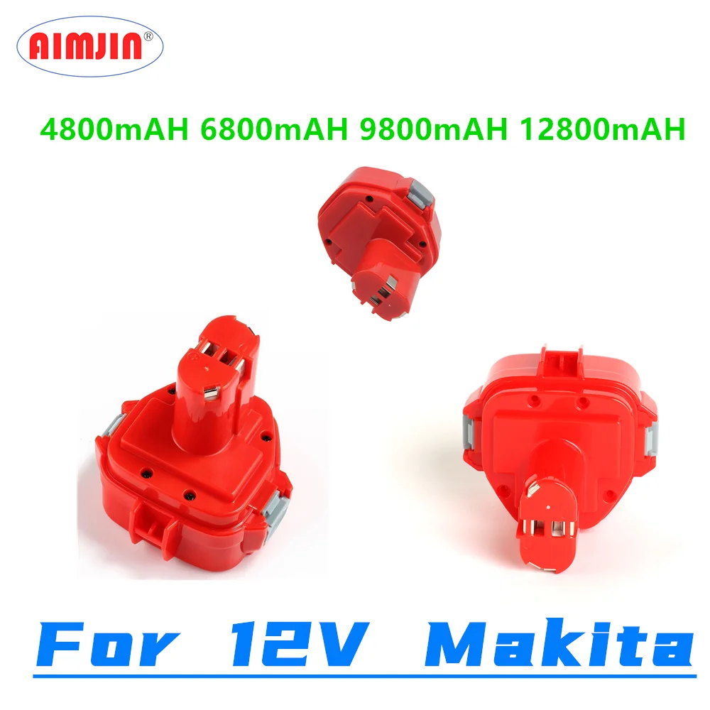 

For Makita 12V 4800/6800/9800/12800mAh Ni MH Rechargeable Battery Power Tools Bateria PA12 1220 1222 1235 1233S 6271D L50