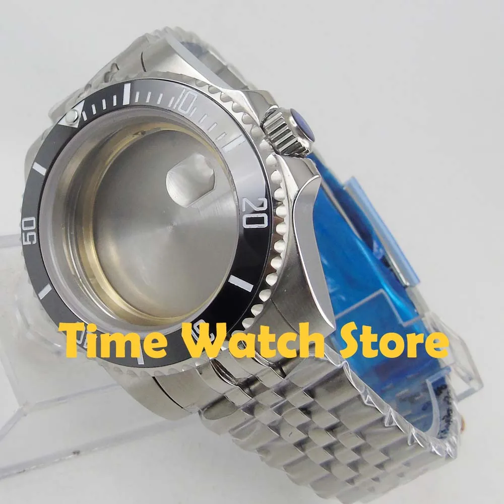 Корпус для часов 40 мм водонепроницаемый юбилейный браслет сапфировое стекло