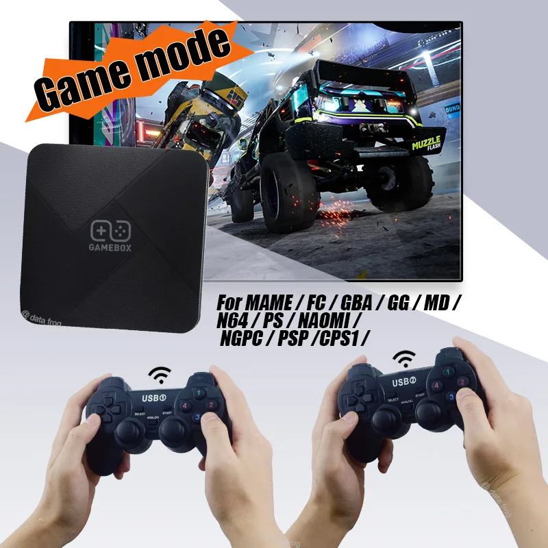 Консоль игровая Беспроводная DATA FROG 4K HD 5600 + игр для PS1/PSP/GBA/N64|Игровые консоли| |