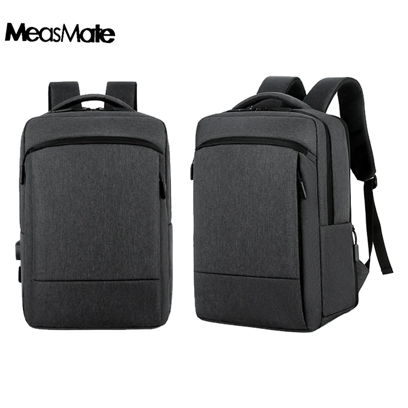 Деловая сумка с Usb зарядкой для мужчин рюкзак ноутбука 15 6 дюйма черная офисная