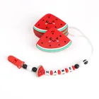 1 шт., детская игрушка-грызунок в виде арбуза