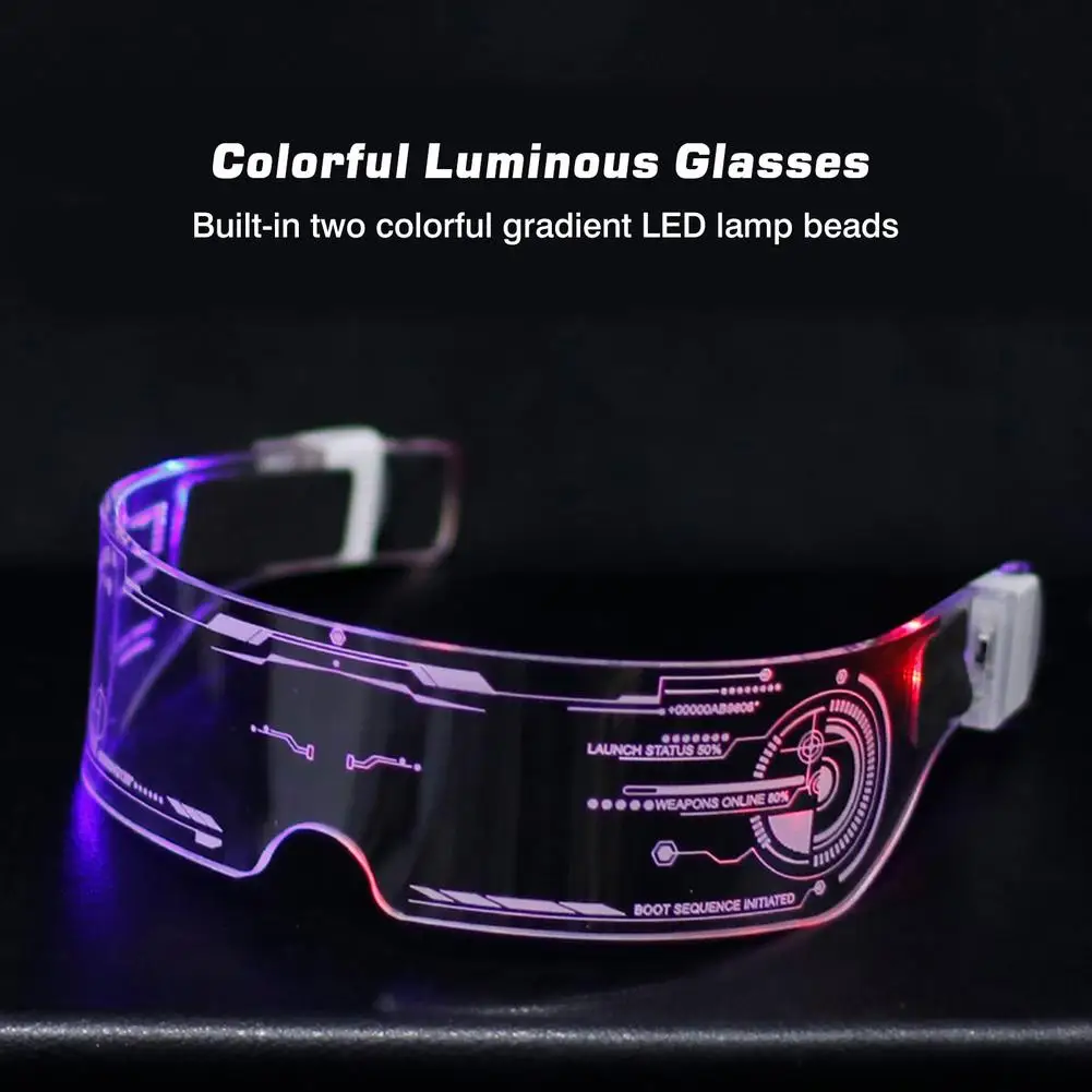 

Flashing LED Glasses Colorful Luminous Light Up Eyeglasses For Men Women Glowing Gift Party Lighting For Dj Party Decoration DH