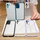 Ударопрочный Матовый Акриловый чехол для Xiaomi Poco X3 Pro NFC, простой чехол для Redmi Note 10 9 8 Pro Max 9S 10S 9A 9C 8A