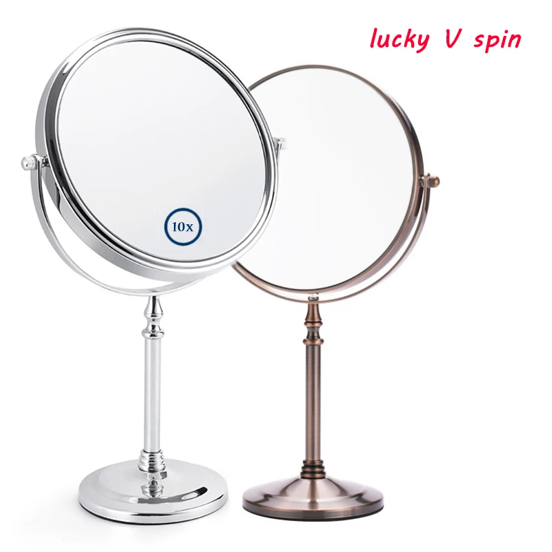 

8 Inch 5X 7X 10X Magnification Makeup Mirror 360 Rotating Professional Desktop Cosmetic Mirror 8" Double Sided Magnifier