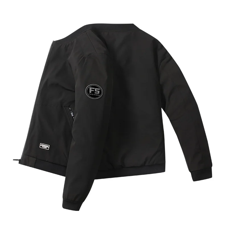 

Мужская бейсбольная куртка-бомбер, тонкая ветровка на молнии с длинным рукавом, верхняя одежда, 2021