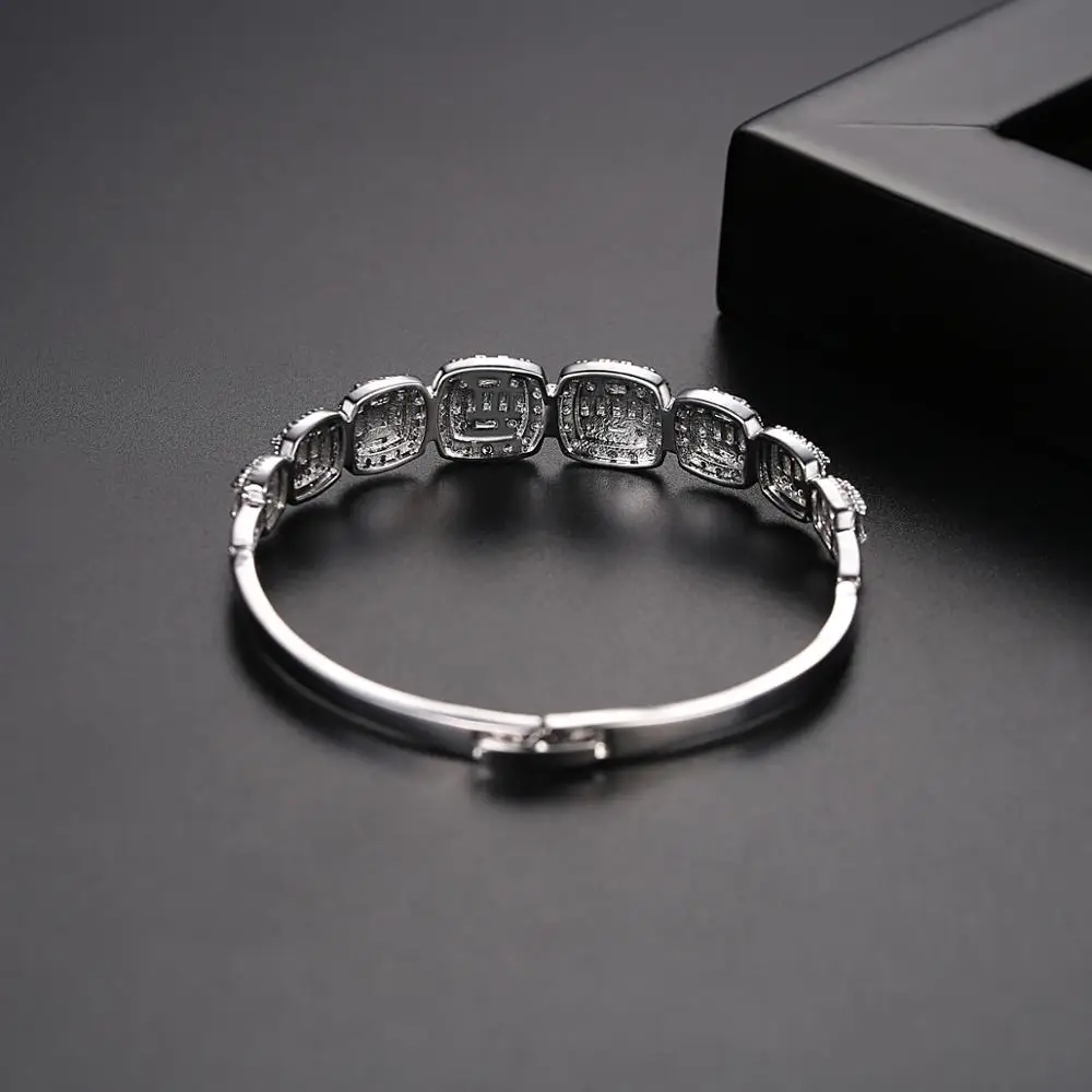 

LUOTEEMI Luxury CZ Bracelets & Bangles for Women Wedding Engagement Fashion Jewelry Party Bracciali Donna Femme Christmas Gifts