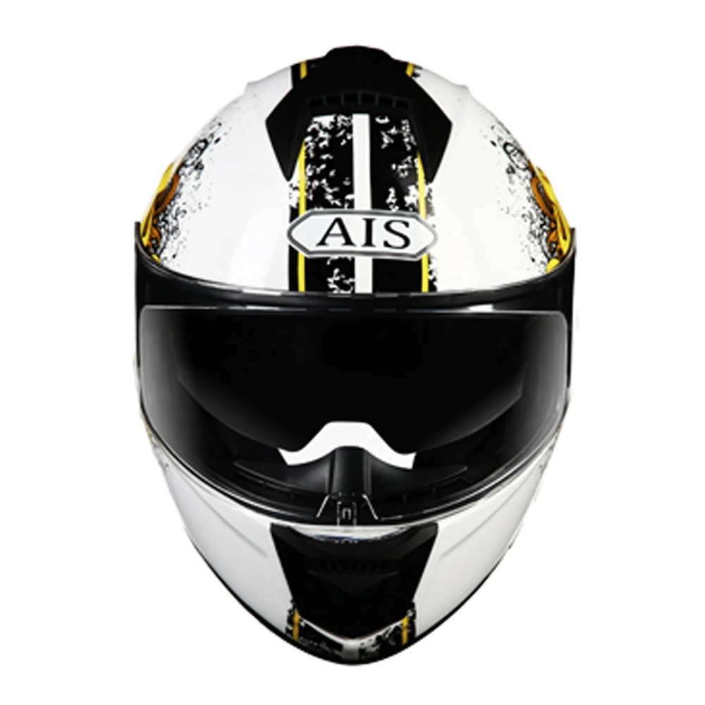 AIS мотоциклетный шлем Casco Motocicleta Motocross Moto rbike с двойными линзами полный для лица