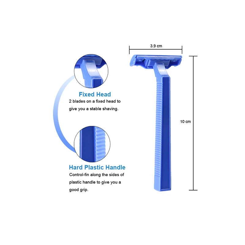HAWARD бритва оптом 100 шт. Одноразовая Медицинская с двойным лезвием сертификацией CE