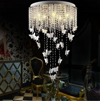 luxury modern chandelier k9 crystal ceiling lamp 110 240v restaurant lighting lustre home decoration free shipping pl422