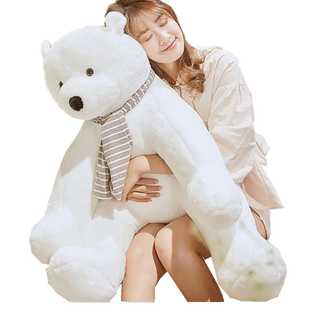 Fancytrader 28 ''большой полярный медведь плюшевая игрушка кукла набивная енот