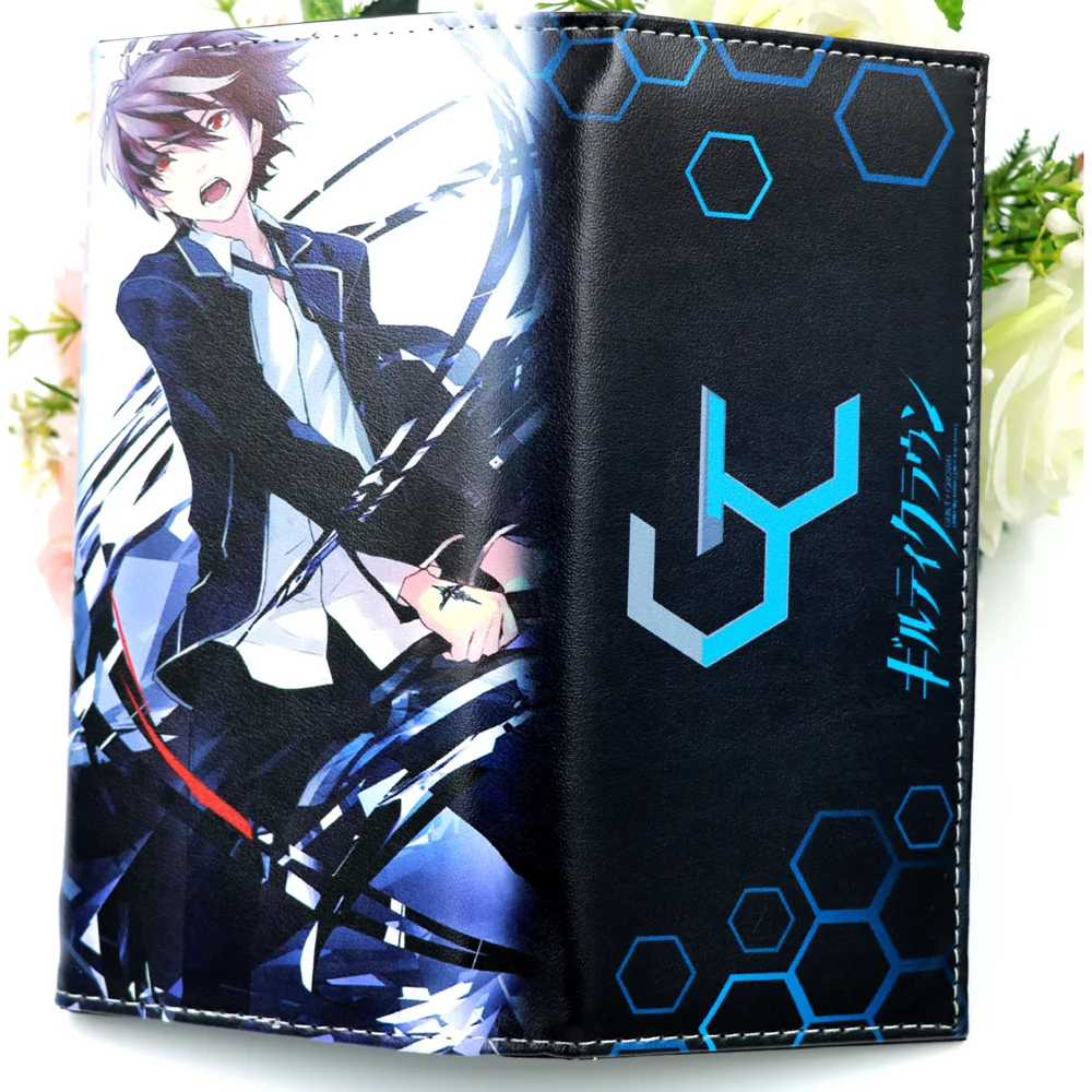 Guilty Crown SSSS GRIDMAN Аниме Длинный Синтетический кожаный бумажник Takarada Rikka держатель для карт кошелек - Цвет: Guilty Crown