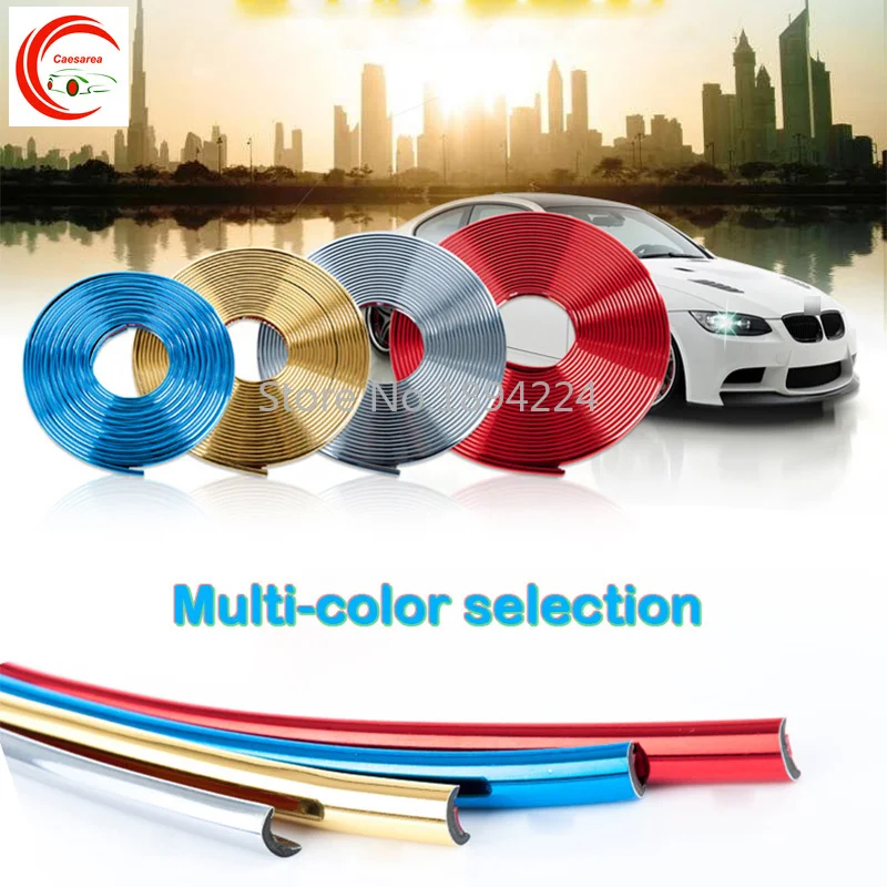 

8M Car Hub Trim Decoration Anti-Collision Strip Wheel Rim Protector Ring Wheel Tire Edge Changer Guard Styling stickers