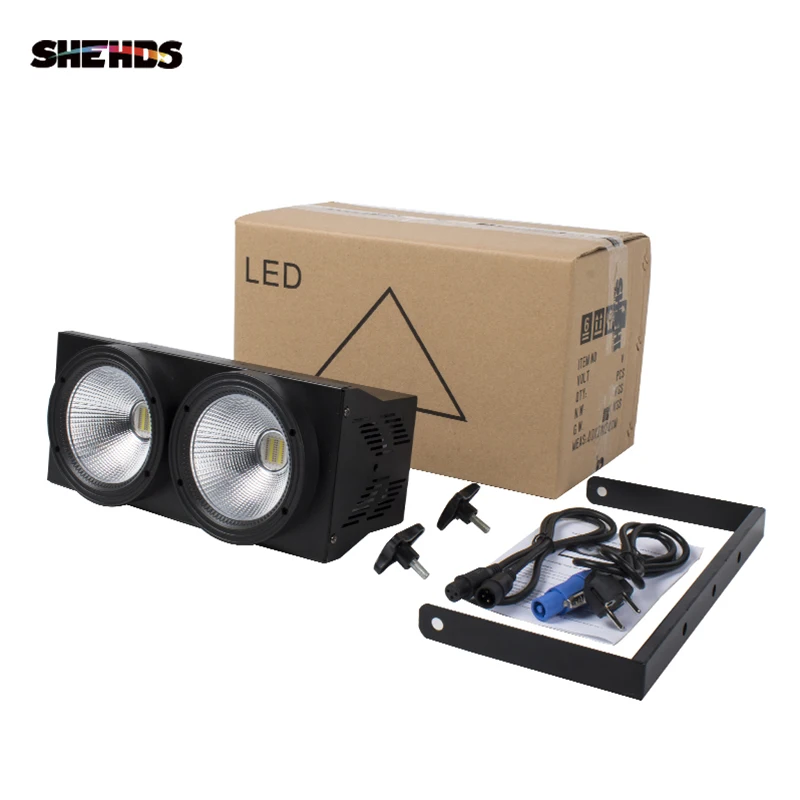 Светодиодный светильник 2 глаза 200 Вт холодный теплый белый COB DMX512 сценический