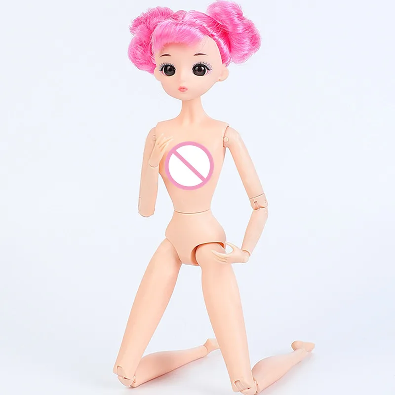 

New 1/6 30cm BJD Doll Movable 26 Joints Dolls Female Naked Nude Doll Fashion Hair Doll DIY Dress Up Toys for Girls