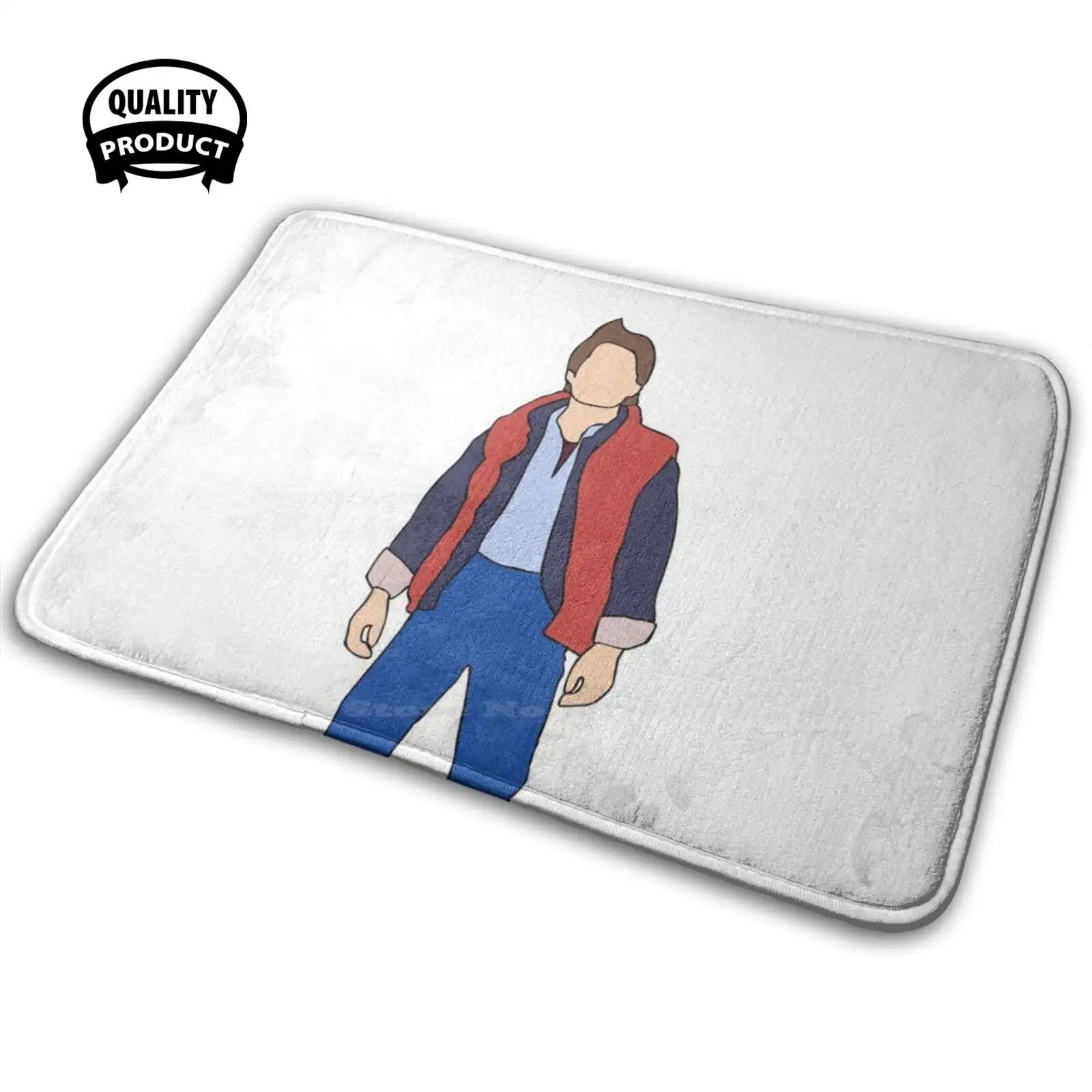 Мягкий интересный комнатный ковер Marty Mcfly Назад в будущее Майкл Дж лиса доктор