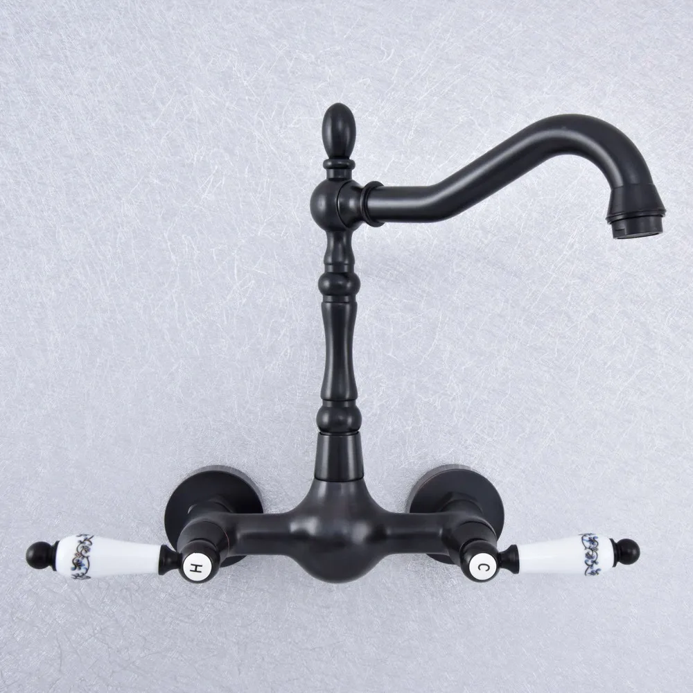 Смеситель для кухни и ванной комнаты с влажным сливом латунный кран черным