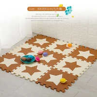 9 pcs eva foam floor pad for children cartoon animal pattern play mats puzzles baby play gym crawling mats toddler carpet