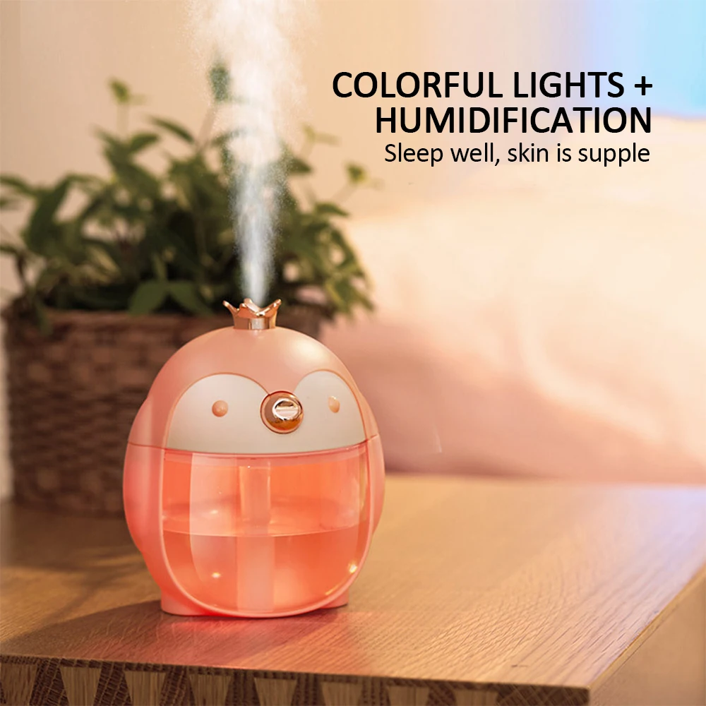 

Large capacity night light penguin waterReplenishing Instrument Face Steaming Sprayer Nanometer-Ion Steam Spa Skin Care Device