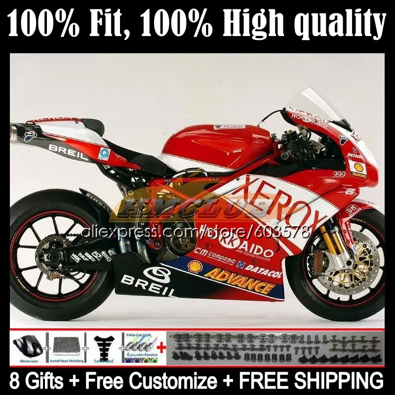 

Инъекционные боди для DUCATI 749-999 749S 999 S 62CL.0 749 999 S R 749R 999R 05 06 999 749 2005 2006 обтекатель OEM комплект заводской красный