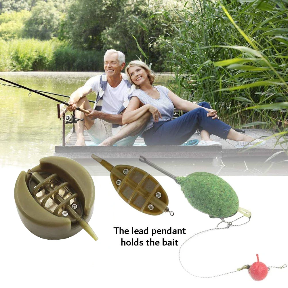 

2Set Inline Method Carp Fishing Feeder 6 Feeders Mould with Quick Release Mould fishing Tackle Accessories Feeders Mould Set
