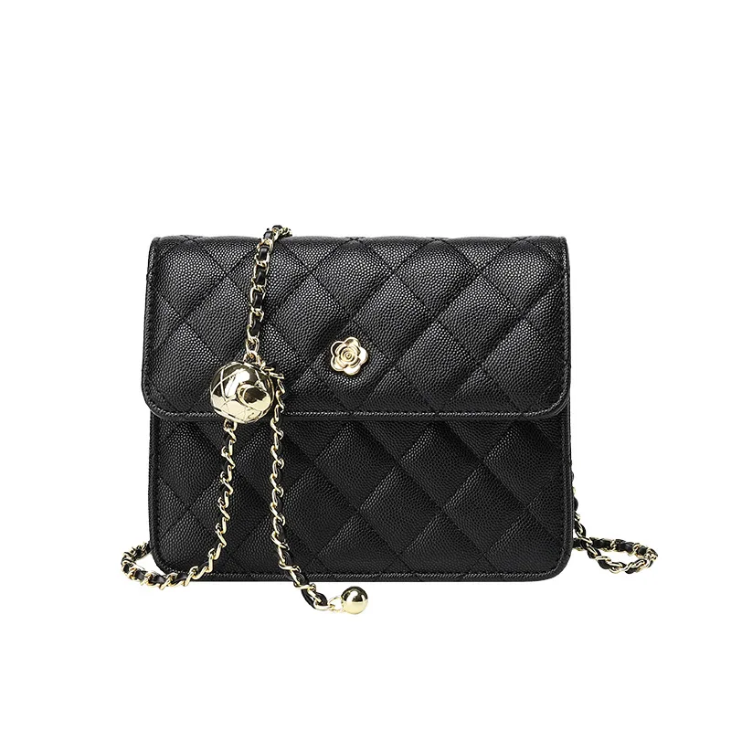 

2020 Women New Fashion Exquisite Caviar Diamond lattice Chain Flap Shoulder Bag Crossbody Office Daily