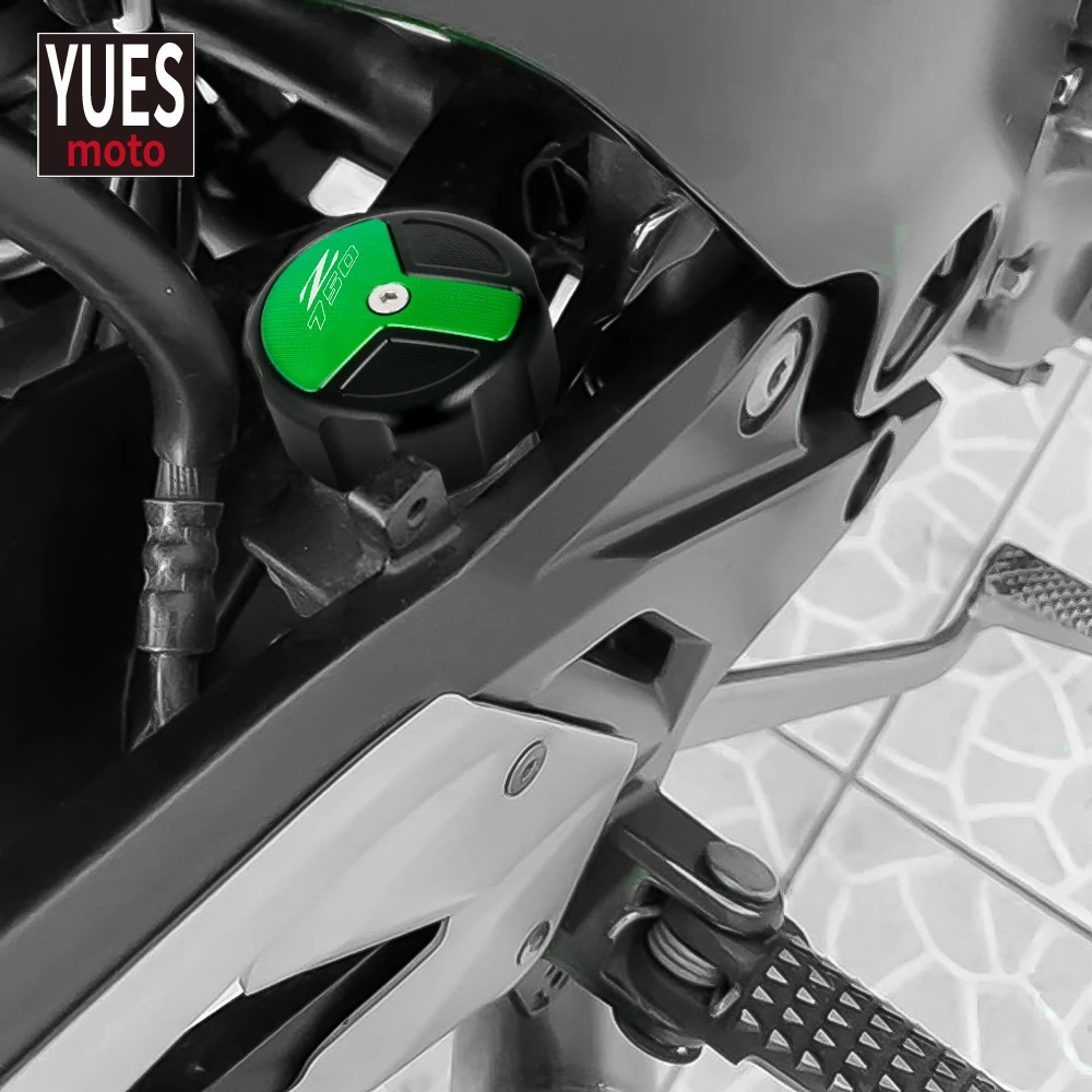 

Motorcycle Accessories CNC Rear Brake Fluid Cylinder Master Reservoir Cover Cap For Kawasaki Z750 Z 750 2007-2012 2010 2011