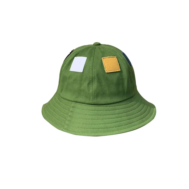

Fisherman Hat Female Version of The Tide Wild Japanese Hat Summer Thin Section Wide Brim Black Patch Sun-shading Basin Hat