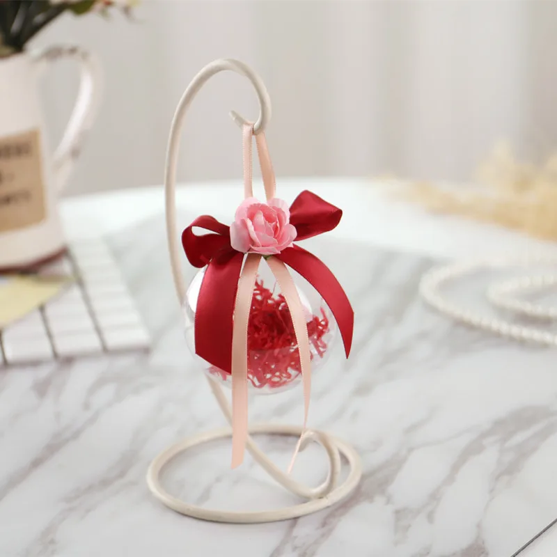 10 шт. пластиковое Рождественское украшение в виде шара прозрачные открытые